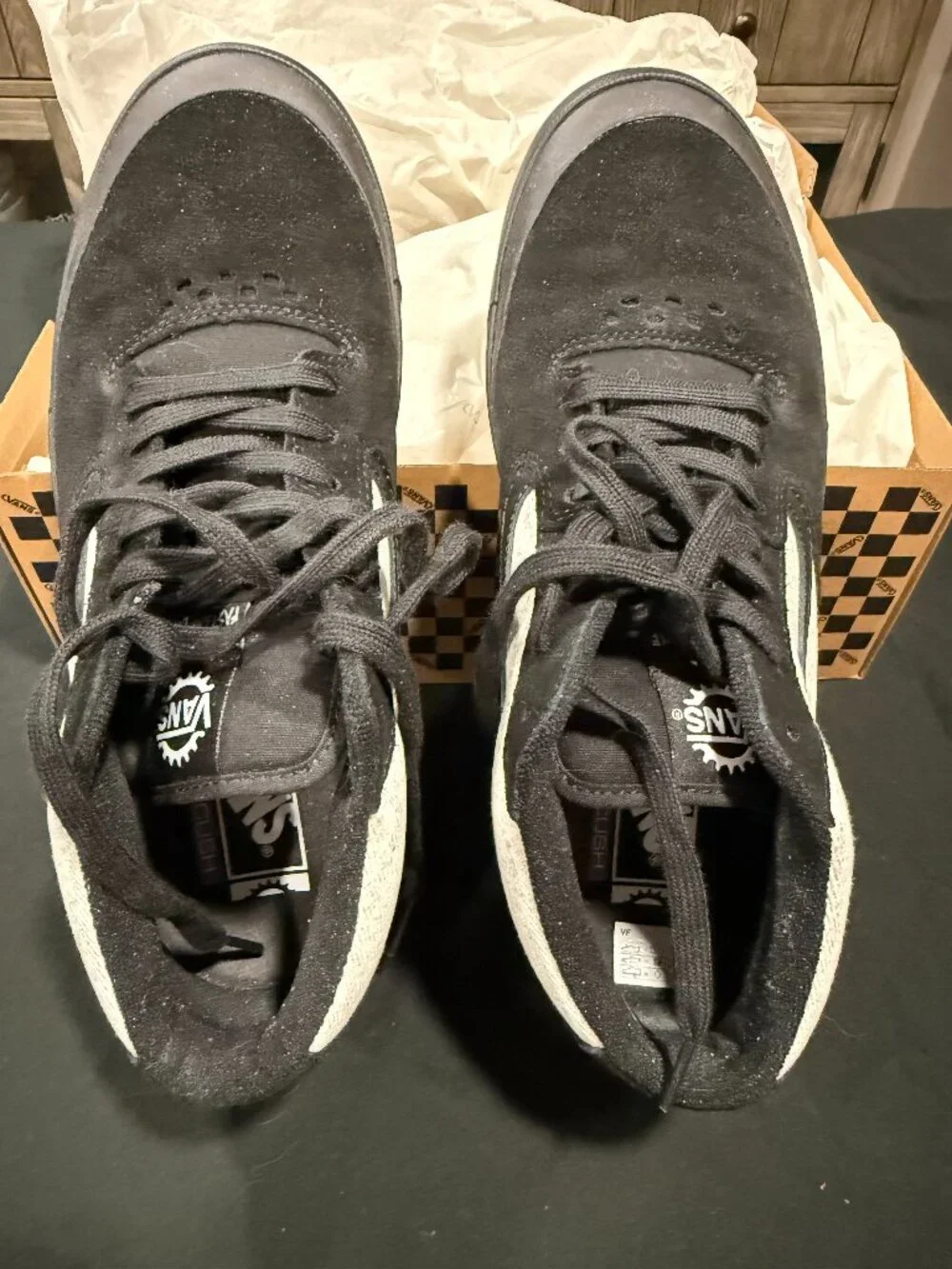 Vans BMX Style 114 Fast And Loose Black Men's Size 10.5 VN0A4BXLBLA PopCush Box